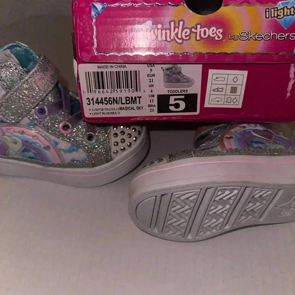 Sketchers Twinkle Toes infant size 5C - Picture 6 of 6